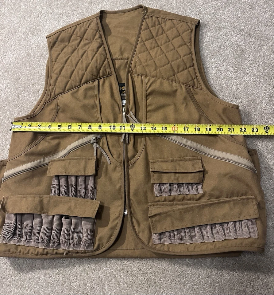 GAMEHIDE Men's Size Medium ChukkarUpland Hunting Vest Multi Pockets Shell Loops - Image 3 of 4
