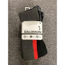 Image of Salomon focus ski socks Grey XL Size 10.5-12 (Eu 45-47) RRP £25
