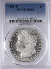 1881 O Morgan Dollar PCGS MS63 Fully Struck, Lustrous — photo 1