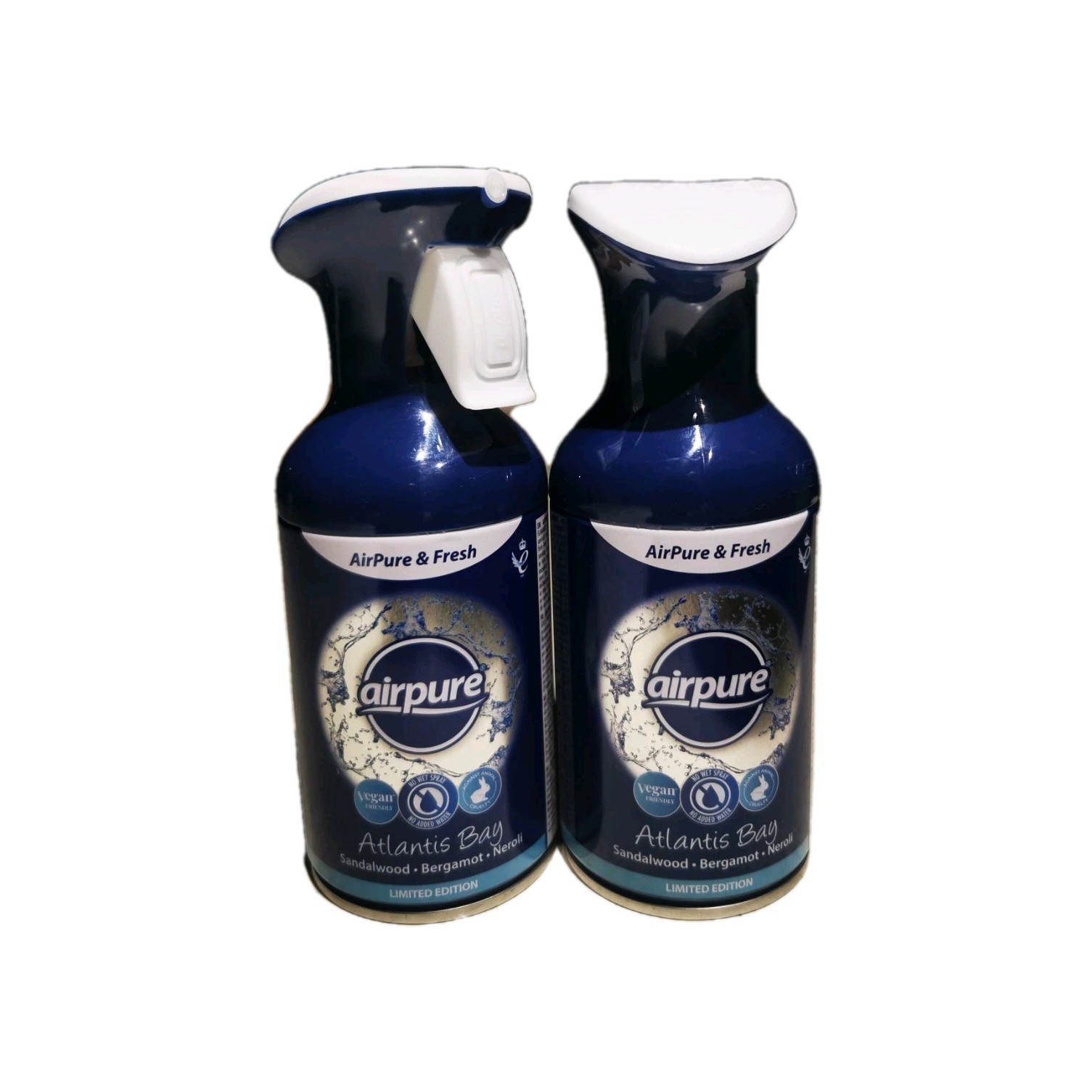 AIRPURE ATLANTIS BAY AIR FRESHENER WITH SANDALWOOD NEROLI BERGAMOT SCENT2x250ml