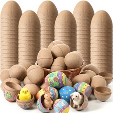 Sanwuta 36 Psc Paper Mache Easter Eggs DIY Craft Supplies Blank Mache...