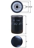 Knecht ÖLfilter OC 114 FüR Chevrolet Hummer Opel Renault