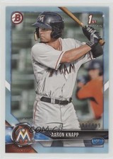 2018 Bowman Prospects Sky Blue 301/499 Aaron Knapp #BP5 4j9