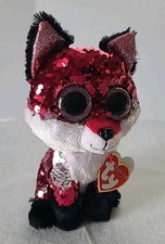 Ty Flippables JEWEL the Fox  Sequins NWMT Boos Beanies Toy Plush