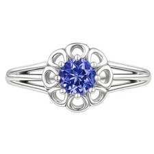 Tanzanite 925 Sterling Silver Ring s.8 Jewelry R-1761