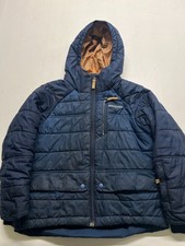 Patagonia Pine Grove Puffer Jacket Blue Full Zip Quilted Kids Boys Sz XS 5-6