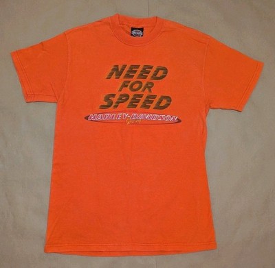 Harley Davidson Racing ''Need For Speed'' T-Shirt Sz. Medium Macon, GA EUC