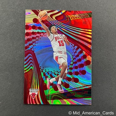 2023-24 Panini Revolution Julian Phillips Red Swirl #135 Chicago Bulls /199