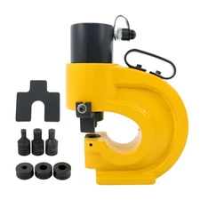 35T Hydraulic Busbar Hole Puncher Knockout Punch Set 3/8",1/2",5/8",3/4"