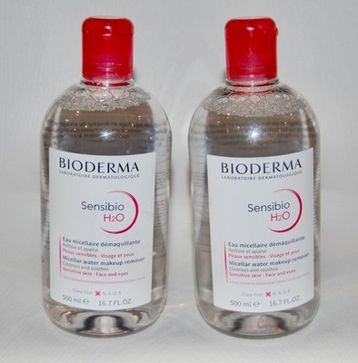 2X BIODERMA Sensibio H2O Micellar Water Makeup Remover 16.7 fl oz Exp 01/27