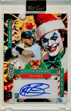 Agustin Ramirez 2025 Wild Card Jokers Wild Candy Cane RC Auto True 1/1 Holiday