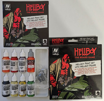 Hellboy Brettspiel Malset mit Hellboy Figur Mantic ungemacht unbemalt