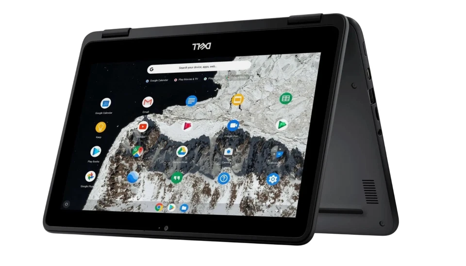 Dell 3100 2-1 ChromeBook Folding Touchscreen Laptop Celeron 4GB / 32GB SSD 11.6" - Image 2 of 4