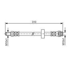Bosch Bremsschlauch hinten für Ford Mondeo