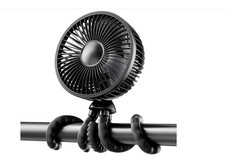 Portable 4-Speed Mini Fan for Baby Strollers, Cribs Travel - Safe and Quiet
