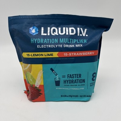 Liquid 22PK I.V. Hydration Multiplier-(10 Lemon Lime & 12 Strawberry) NOB