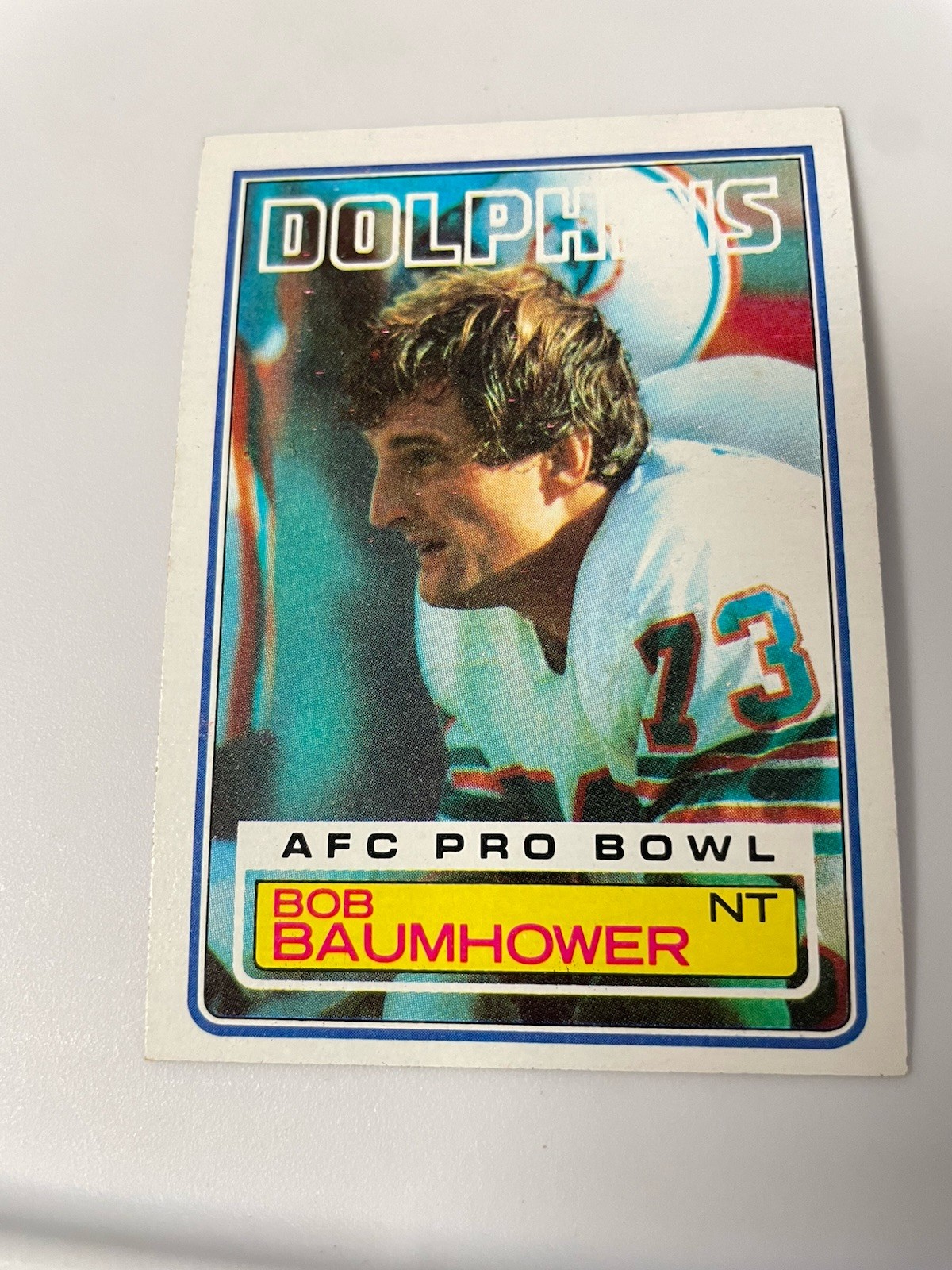 1983 Topps NFL Bob Baumhower Miami Dolphins 