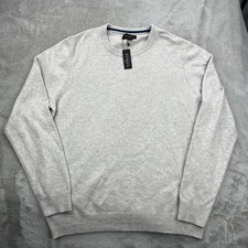 Velvet By Graham & Spencer Sweater Mens 2XL Gray Pullover Crewneck Wool Blend