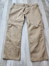 Carhartt B324-DKH Twill Carpenter Work Pants Men's 44x29 Relaxed Fit