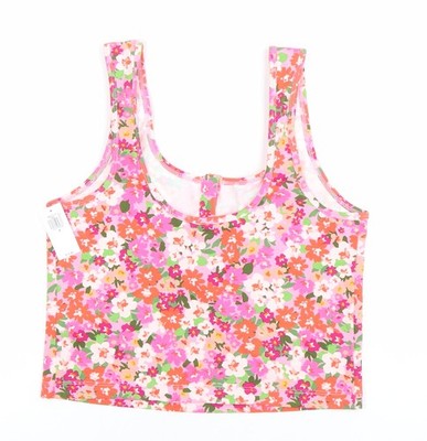 Old Navy Cropped Tanktop Damen Mehrfarbig Blumen S