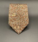Salvatore Ferragamo Tie Floral/ Hunter Pattern Men’s 100% Silk Made In Italy