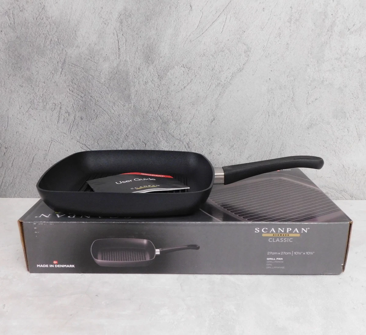 Parrilla cuadrada antiadherente clásica SCANPAN, 10,5 pulgadas *NUEVA*