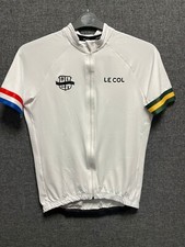 LeCol Pro Short Sleeve Jersey Allies Velo Club White Large TD027 NN 04