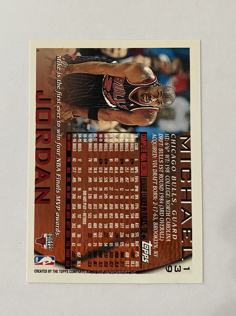 Michael jordan TOPPS パラレル　レア　ジョーダン 1997-98 Topps - Rock Stars Michael Jordan #RS1 Refractor for