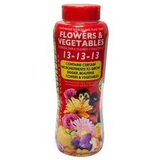 Dynamite Flower & Vegetable Plant Food 13-13-13 Feeds Plants For 9 Months 2 lbs