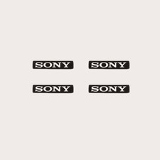 4Pcs Hard plastic Sticker SONY replacement Badge Logo Camcorder DIY Decoration