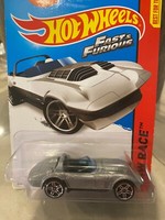 2015 Hot Wheels #179 Corvette Grand Sport Roadster Silber 1:64 Modellauto