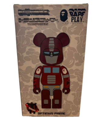 BE@RBRICK Transformers OPTIMUS PRIME BAPE? ROT Ver. 200% Medicom Spielzeug Ja...