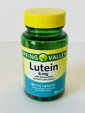 Spring Valley Lutein With Zeaxanthin Softgels/Eye Health - Exp 6/26