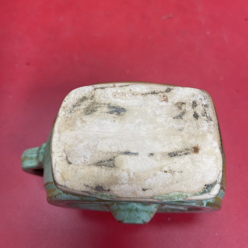 Frankoma pottery wagon wheel creamer & Toothpick Holder MCM Vintage Desert Sand - Picture 9 of 9