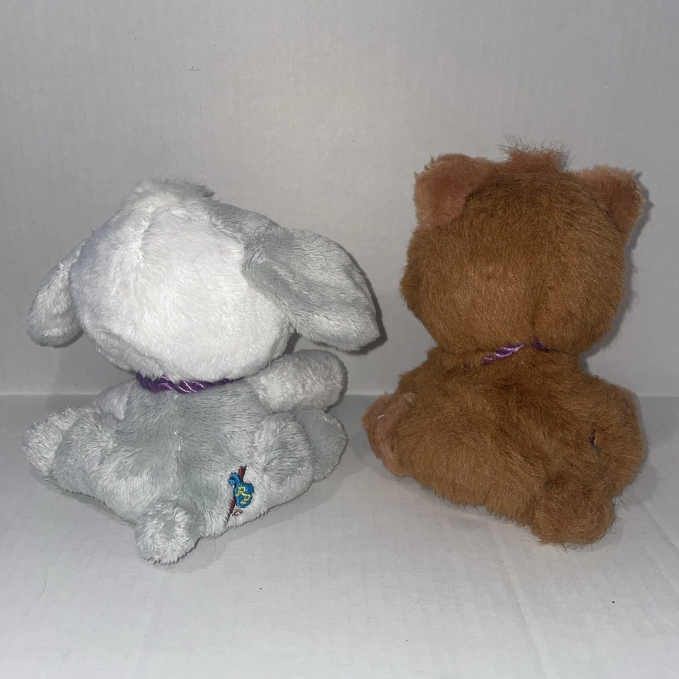 Rescue Pets Plush Puppy Dog No Codes 6 Inch Stuffy Toys Brown & Gray/Wh Lot Of 2 - Image 3 of 4