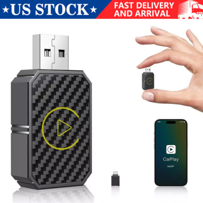 Wireless Carplay Android Auto Adapter 2 in 1 Mini Box Plug&Play Wireless Dongle