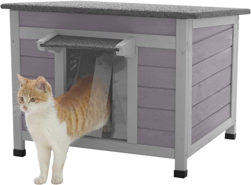 Aivituvin Feral Katzenhaus wasserdicht Outdoor Indoor Stall mit isolierter Einlage