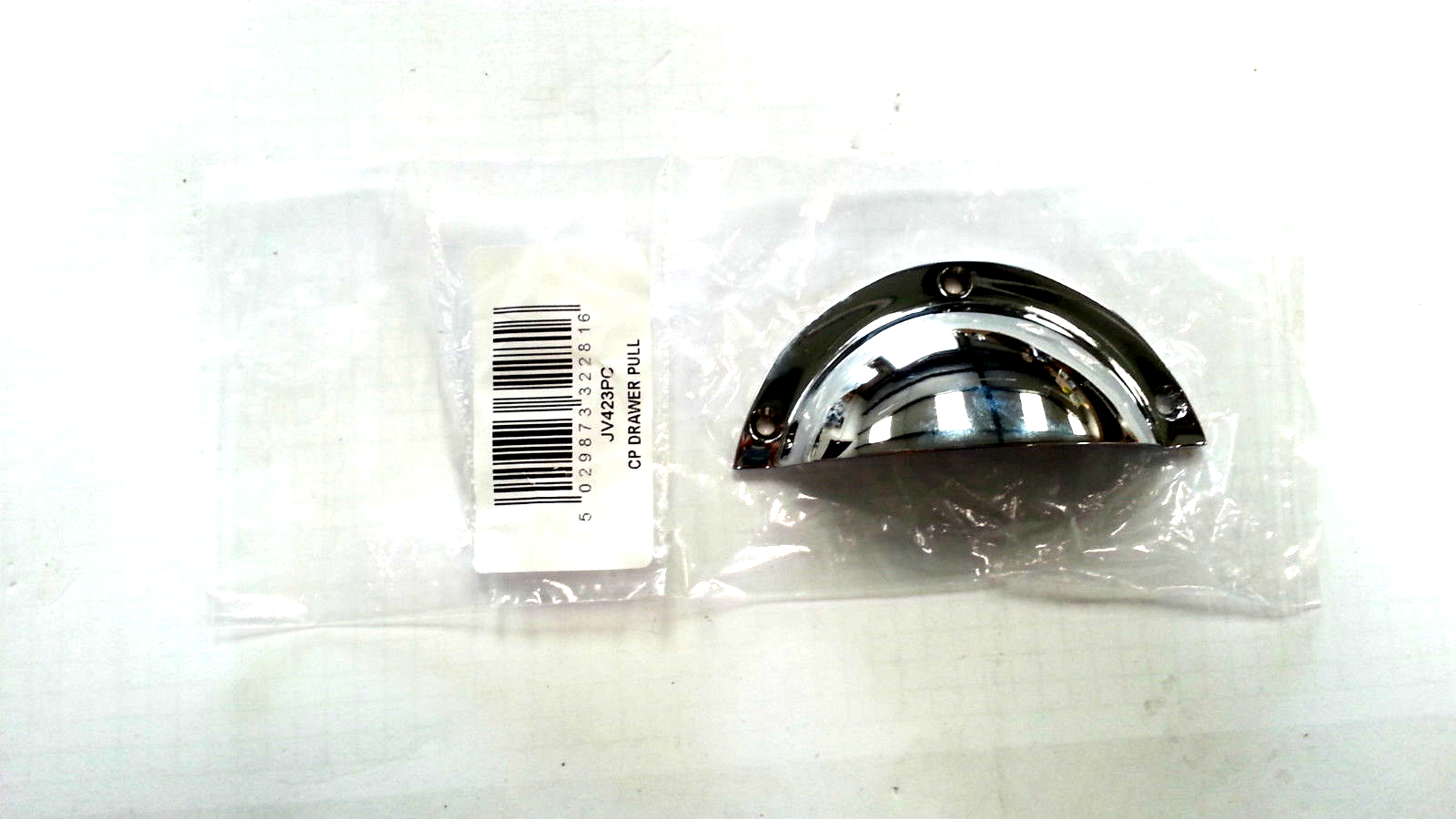 Drawer Pull Handle, With Screws - Polished Chrome - Frelan Hardware (JV423PC)