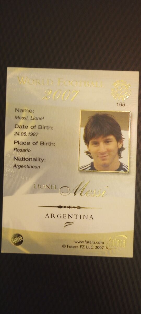 2007 Futera World Football - #165 Lionel Messi Argentina 2007 Futera World Football - #165 Lionel Messi Argentina