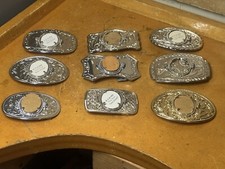 Mixed Assorted Vintage Belt Buckle Lot Of 9 