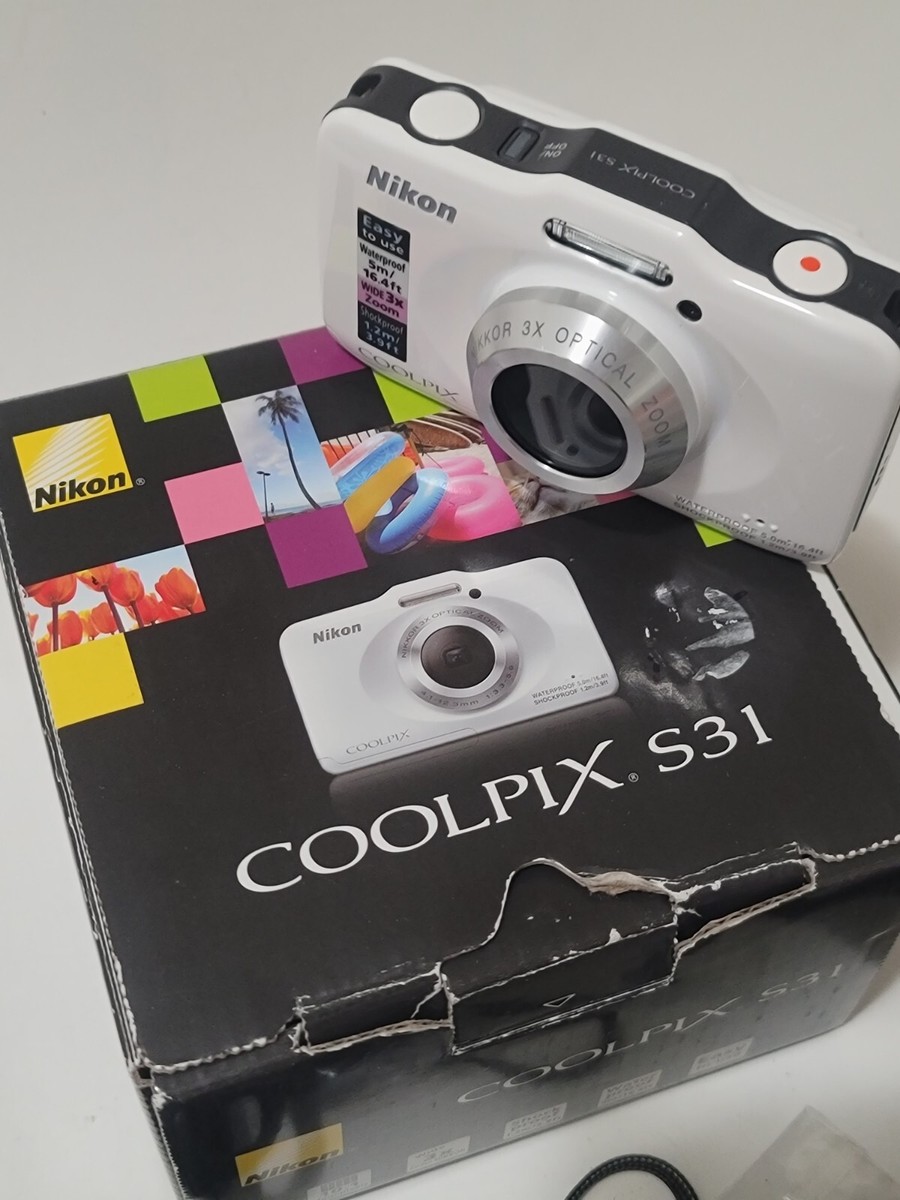 Nikon COOLPIX S31 ホワイト Amazon.com : Nikon COOLPIX S31 10.1 MP Waterproof Digital