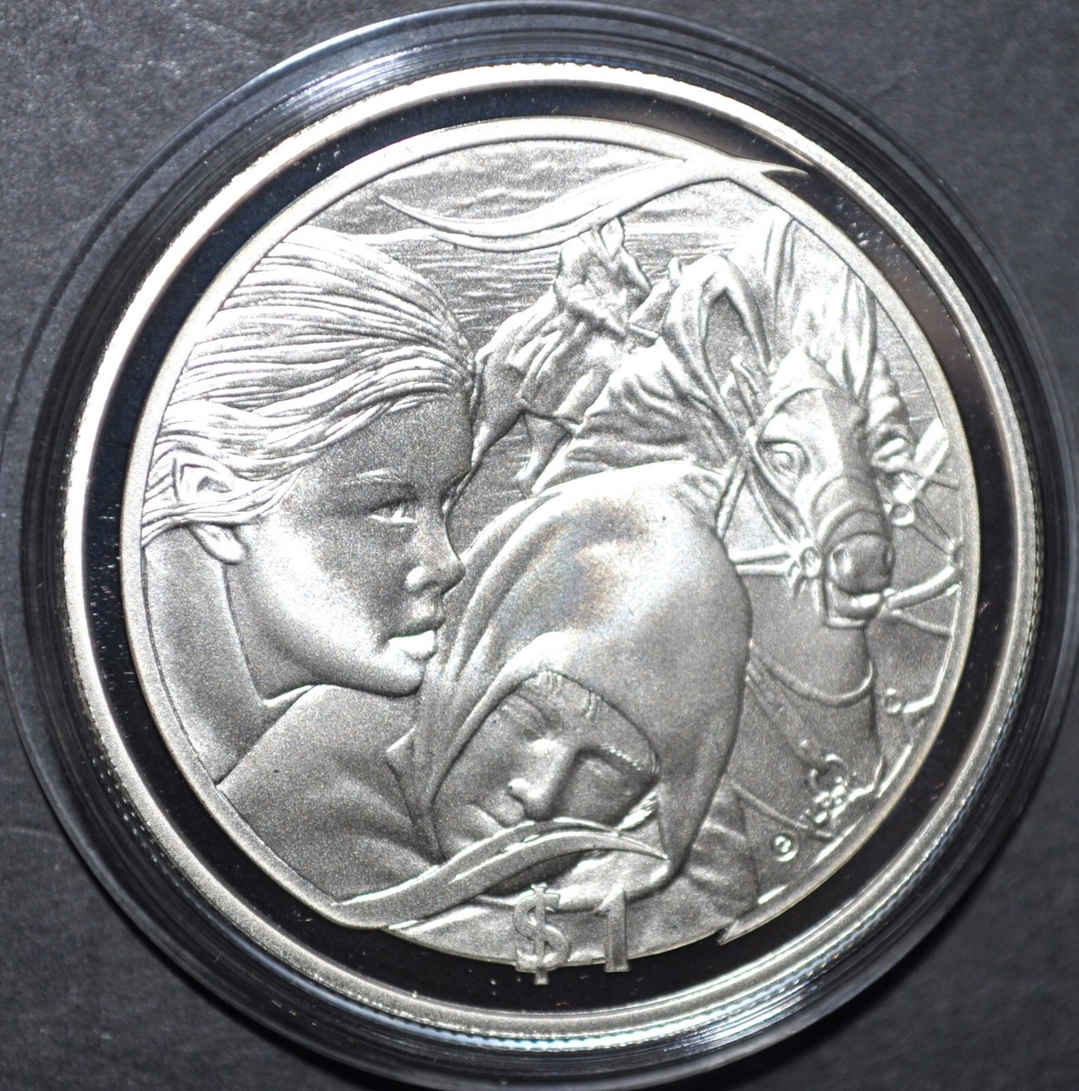 2003 New Zealand Proof Sterling Silver Coin - LOTR: Flight to the Ford |  eBay