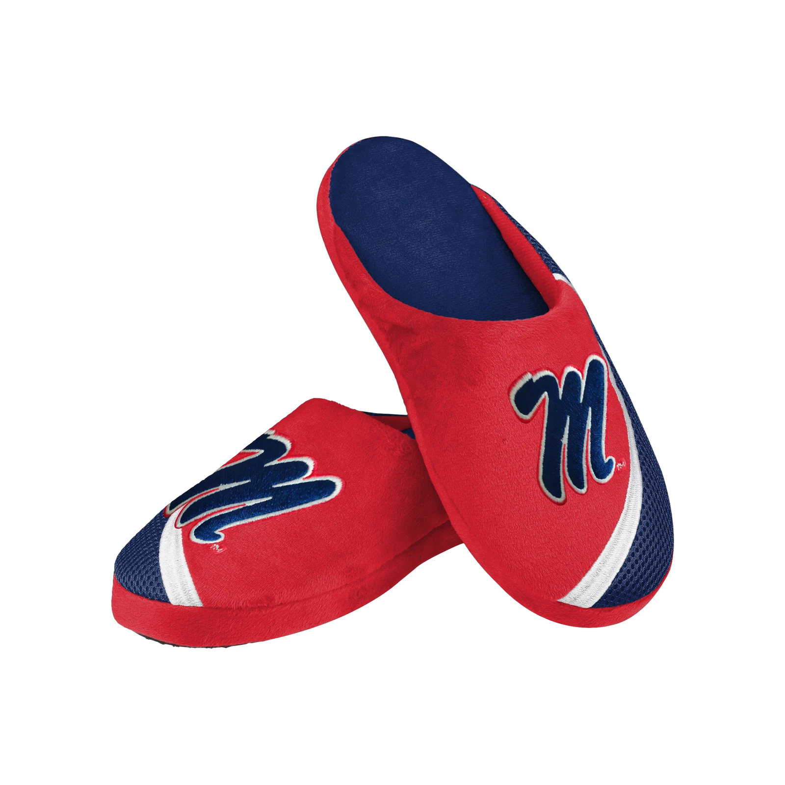 Ole Miss Rebels Big Logo Color Edge Slippers, Gift for Fan