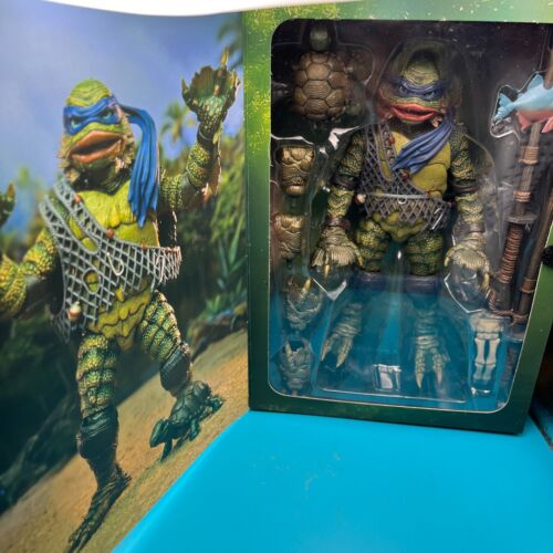 Neca Universal Monsters X TMNT Raphael Leonardo April 3er Set Brandneu Versiegelt - Bild 5 von 22