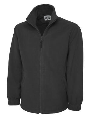 Fleece Jacket Grey 280-300g XS - 4XL Winter Coat Windbreaker Warm & Soft Fleece