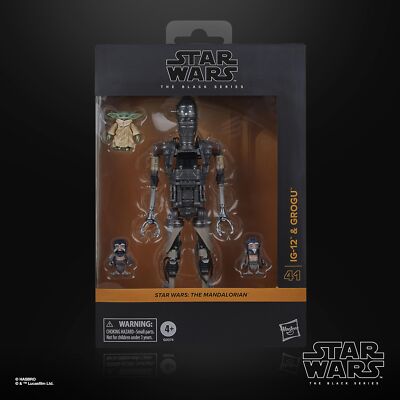 Hasbro Star Wars Black Series The Mandalorian IG-12 & Grogu Figure