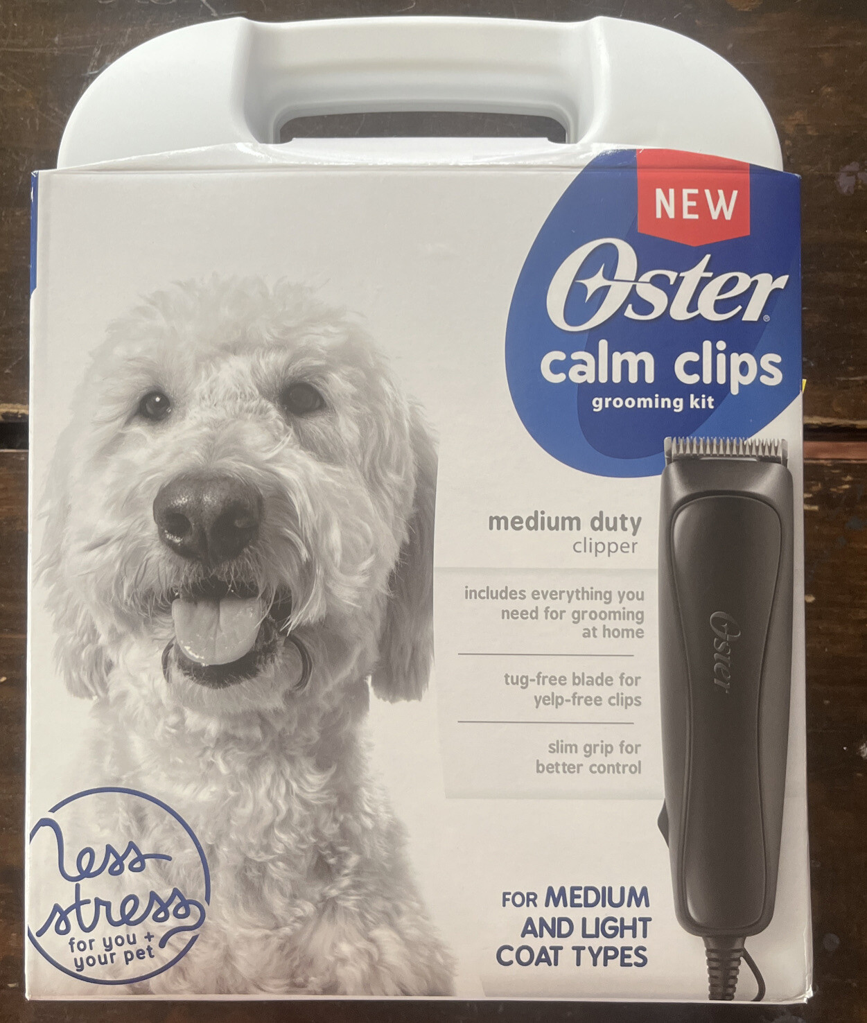 Oster&reg; Calm Clips Pet Dog Grooming Clipper Kit 4 Guide Combs Storage Case Medium