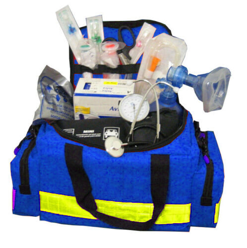 Notfalltasche M gefüllt SAN M BLAU Rettungsdienst Notfall Arzt Praxis Klinik SEG - Bild 1 von 1