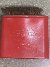 Lady Esquire Suede Brush. Vintage Red