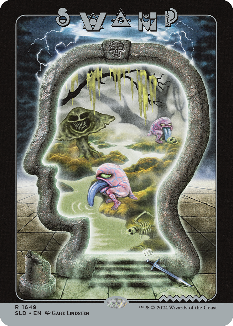 Magic the Gathering MTG Secret Lair x Brain Dead: Lands (Non Foil